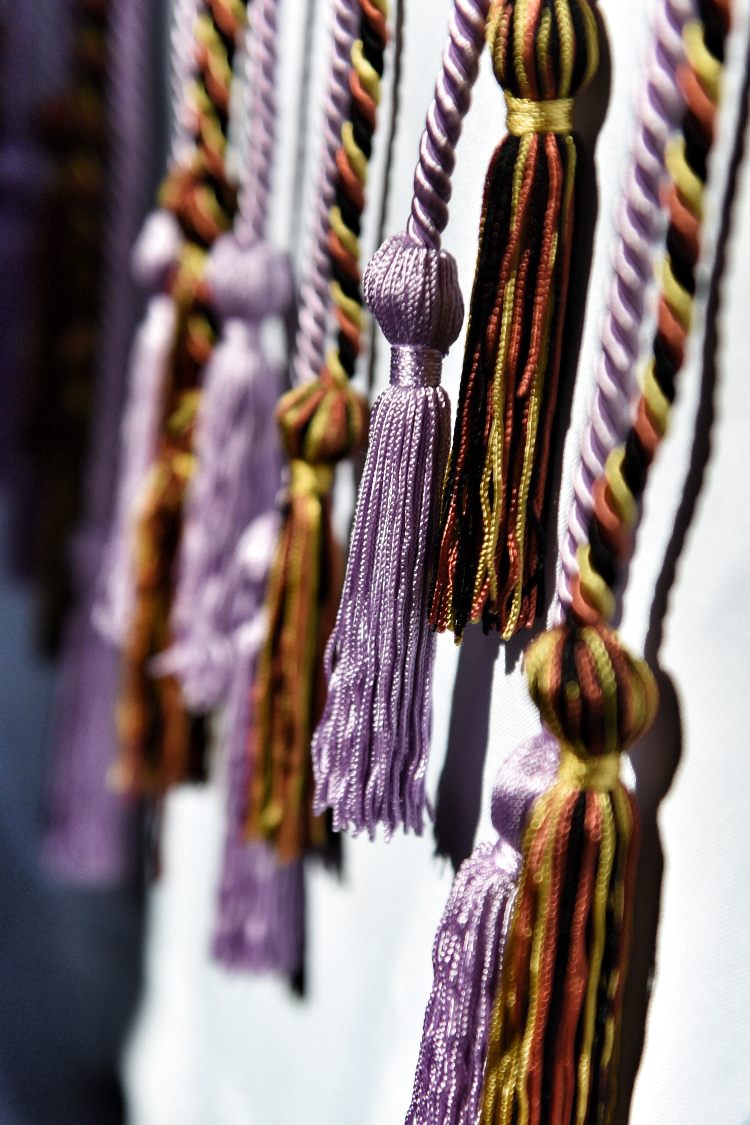 Honor cords hanging from the table