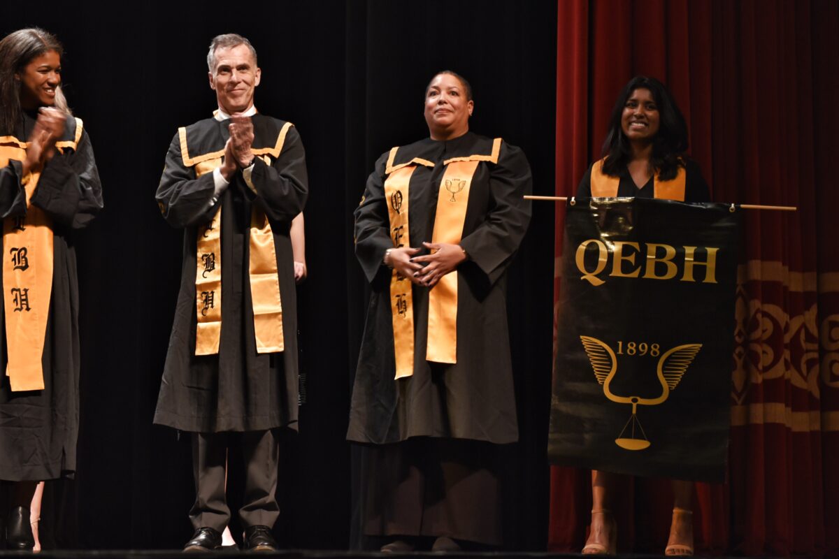 Dr. Jeannette Porter is revealed as an Honor Tap by QEBH.