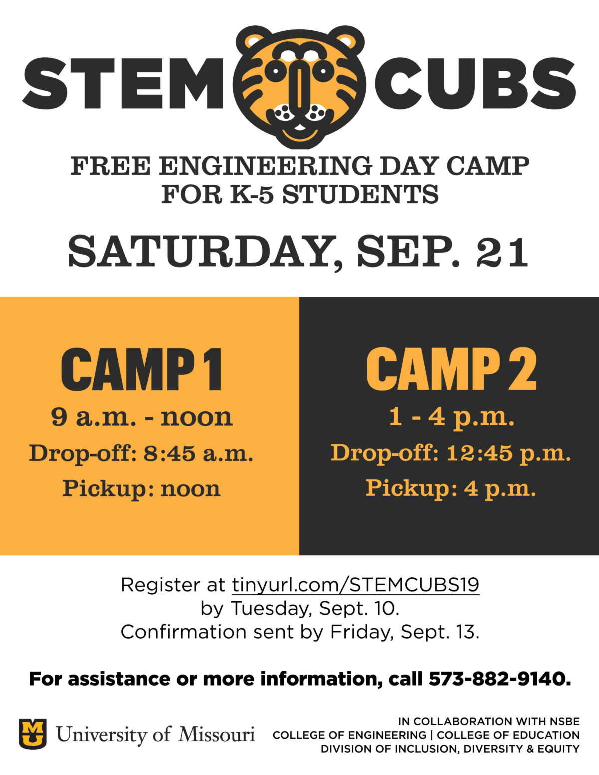 STEM Cubs flyer with all text material transcribed into post image is embedded in.