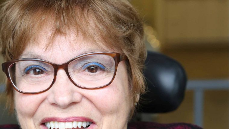 This is a photograph of Judy Heumann, disability rights advocate.