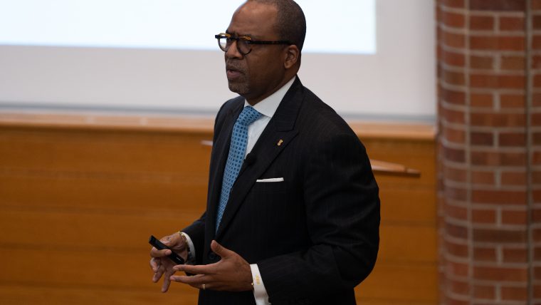 Dr. Jonathan "Jay" Augustine, guest lecturer in Division of Inclusion, Diversity and Equity Signature Lecture Series